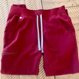 Figs Women's Burgundy Zamora Joggers.